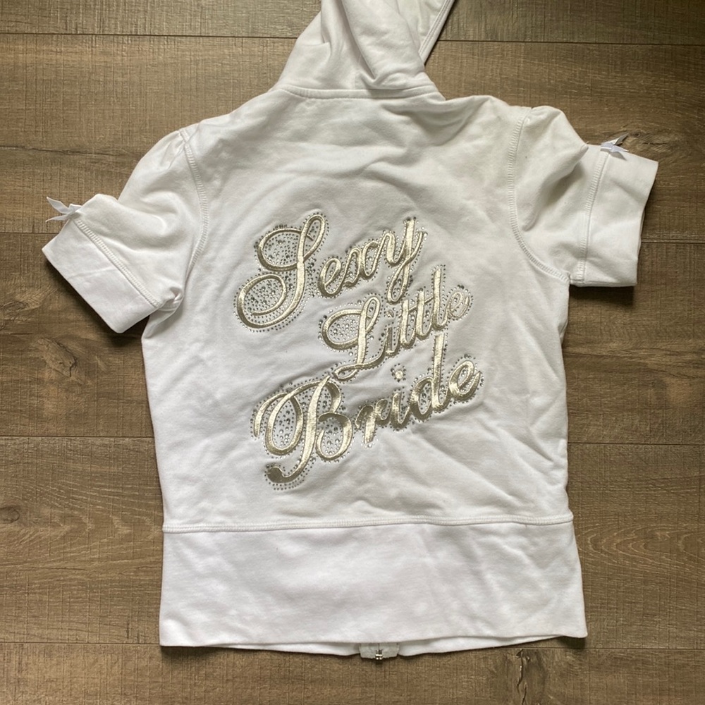 Victoria’s Secret sexy little bride short sleeve zip up